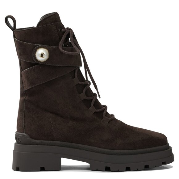 Jimmy Choo Noemi 45 Mm Combat Boots IT 38 Women - Picture 1 of 5